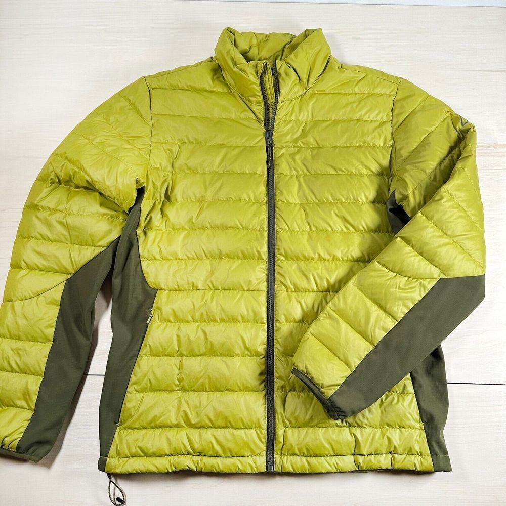 Alpine Design Men's Puffer Jacket - Lime Green and Olive